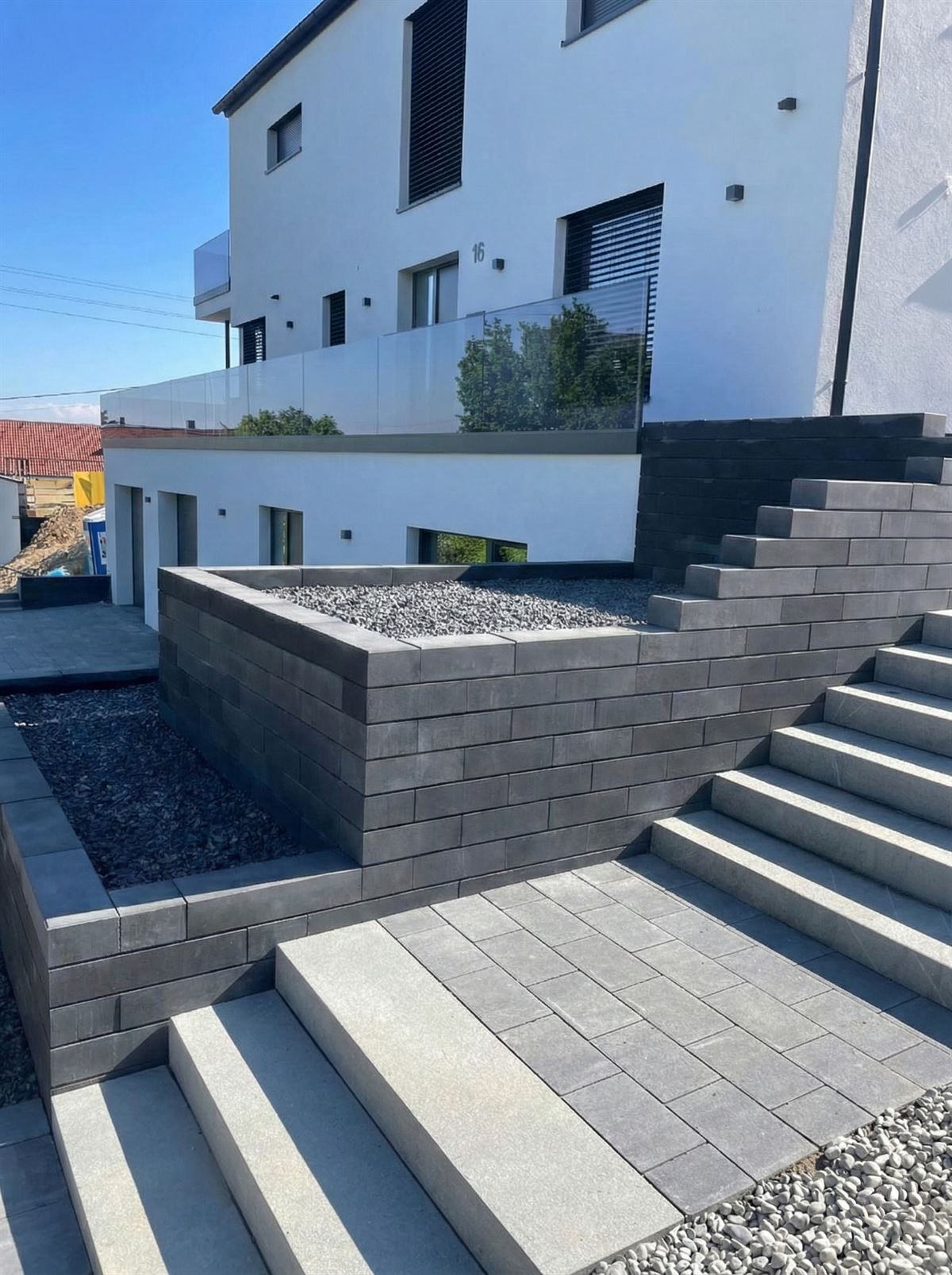 Außentreppenanlage mit Blockstufen – GaLaBau Augsburg